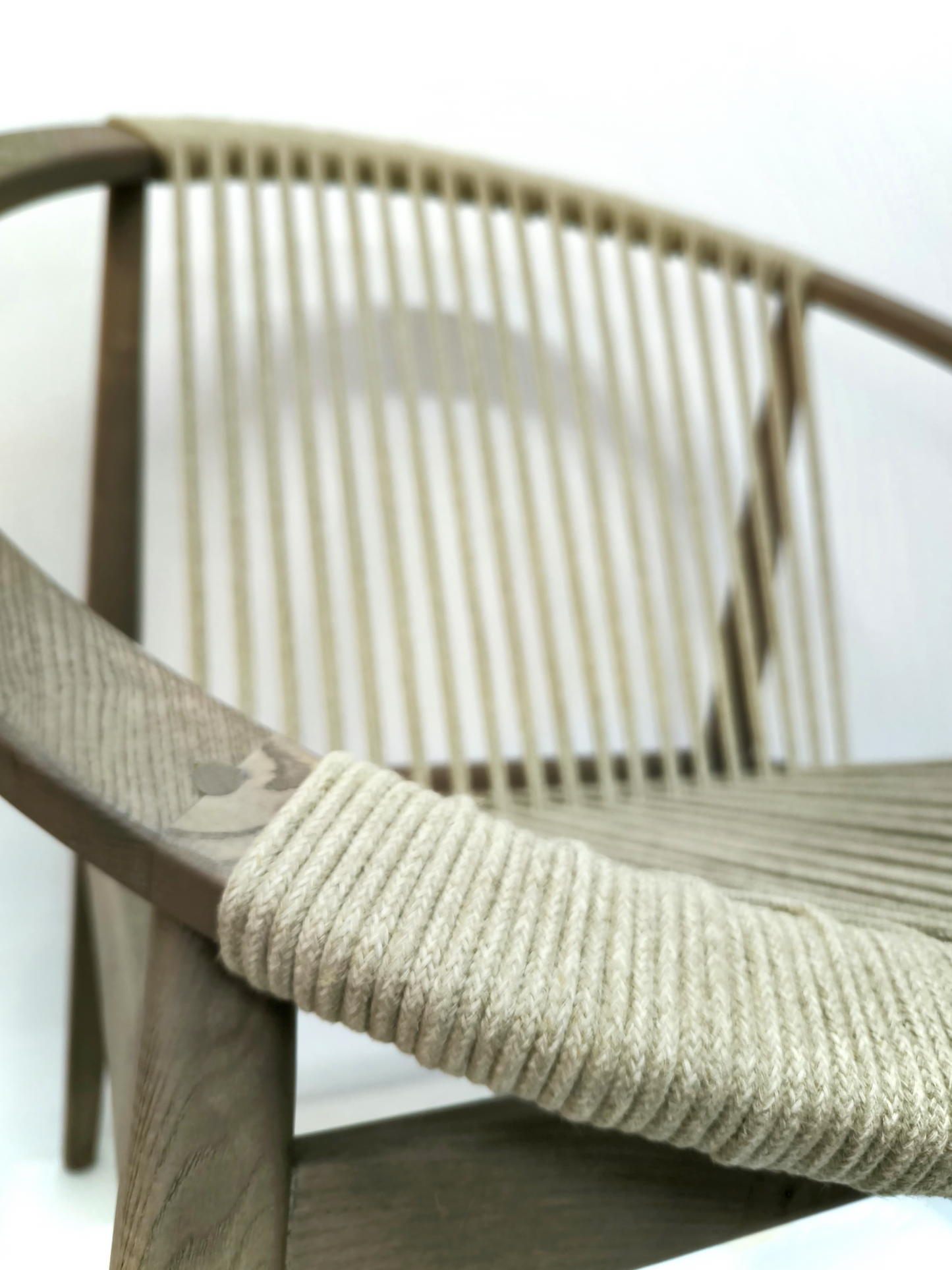 Round Lounge Chair em corda