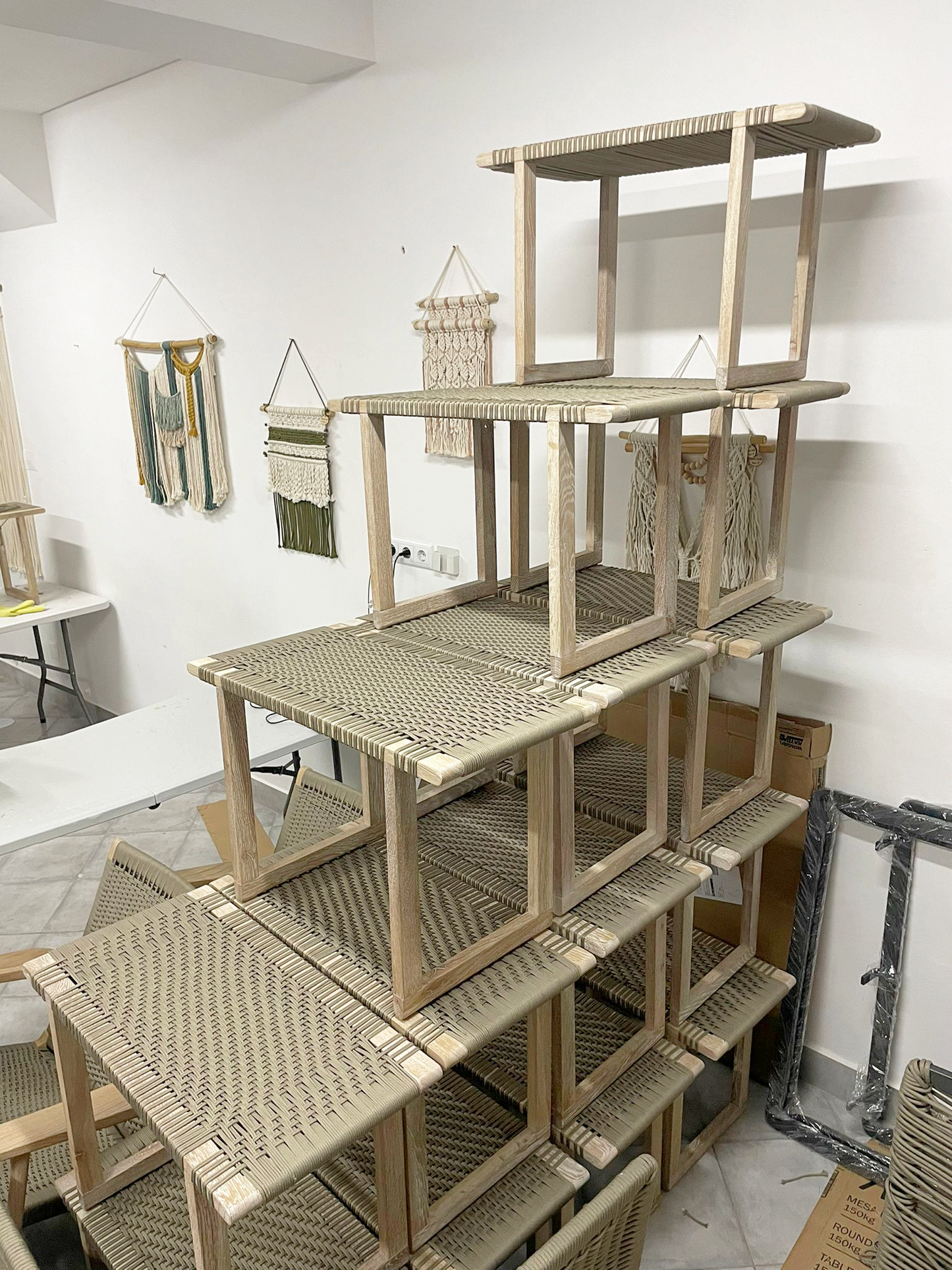 Table Bench em corda